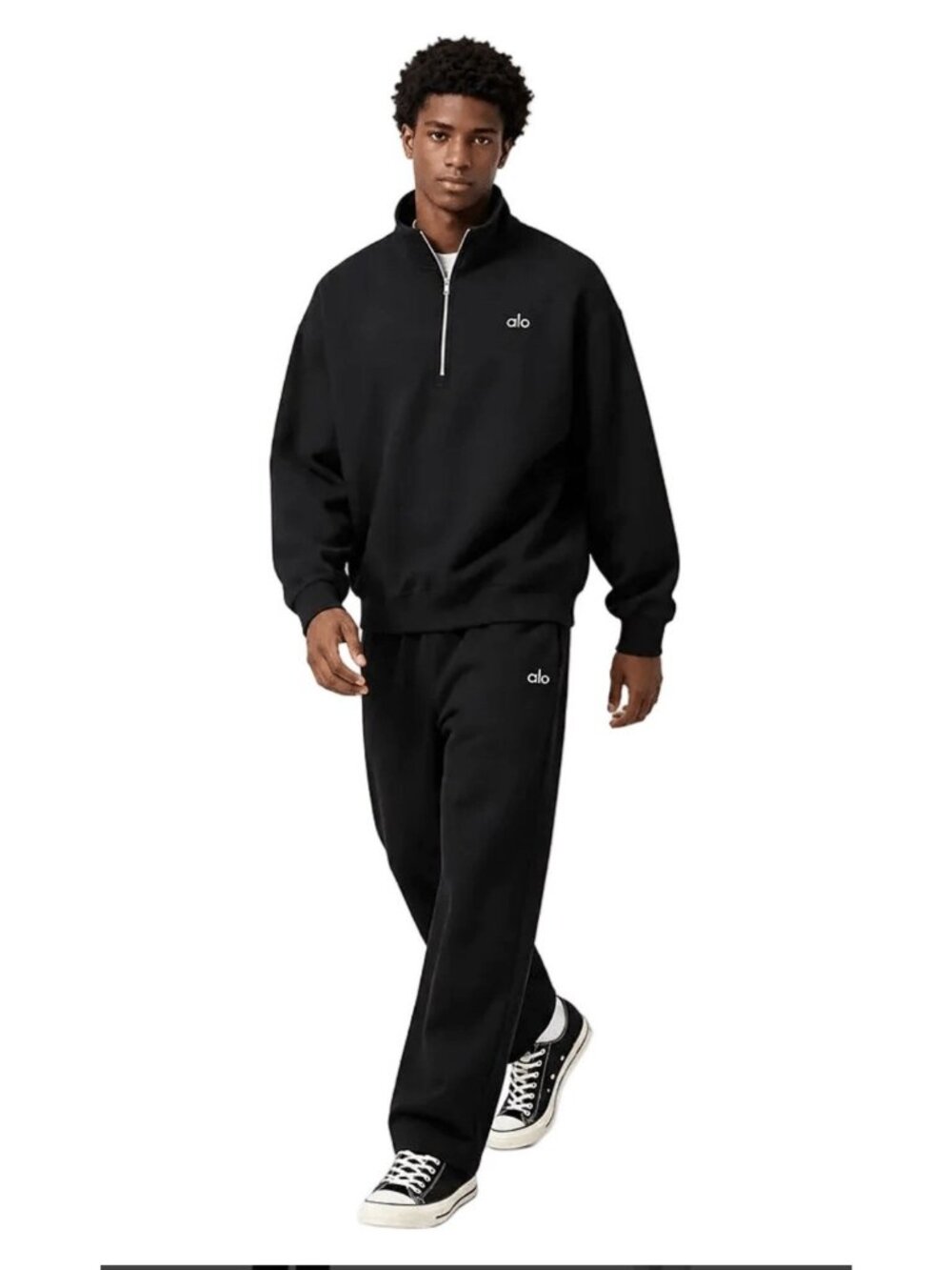 NEW ALO Yoga Accolade Straight Leg Sweatpants Unisex Fleece Lounge Pants Large